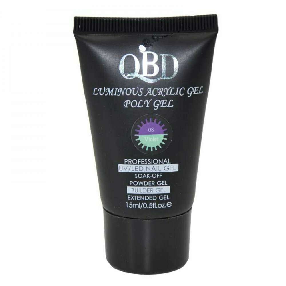 Φωτογραφία προϊόντος: QBD Acrygel UV/LED luminous Poly Gel αλλαγής χρώματος 15ml 008
