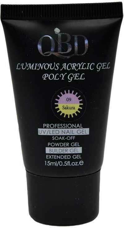 Φωτογραφία προϊόντος: QBD Acrygel UV/LED Luminous Poly Gel change color 15ml 009