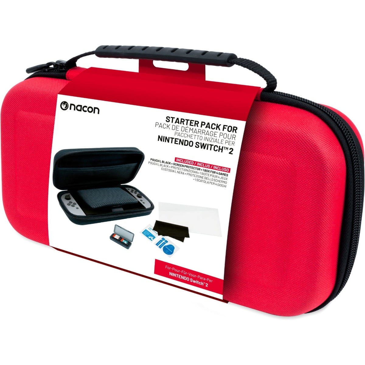 Φωτογραφία προϊόντος: Nacon Pouch and Protection Pack Red for Nintendo Switch 2