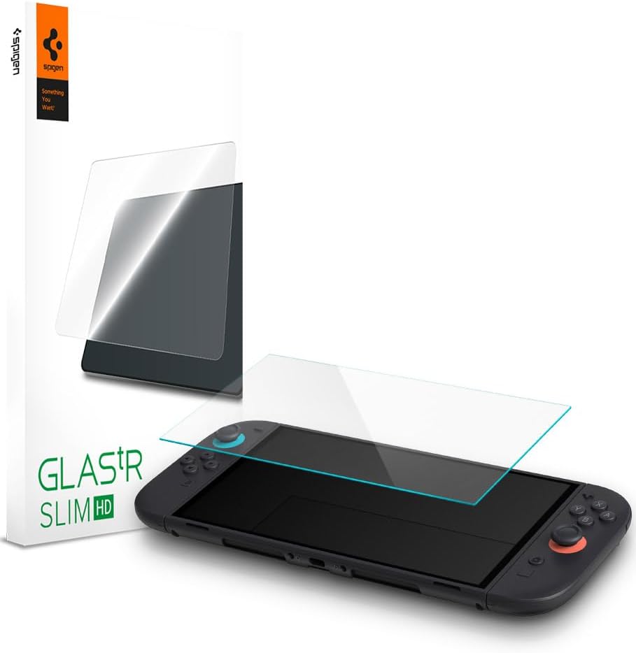 Φωτογραφία προϊόντος: GR Spigen Glass tR Slim HD 2 Pack for Nintendo Switch 2