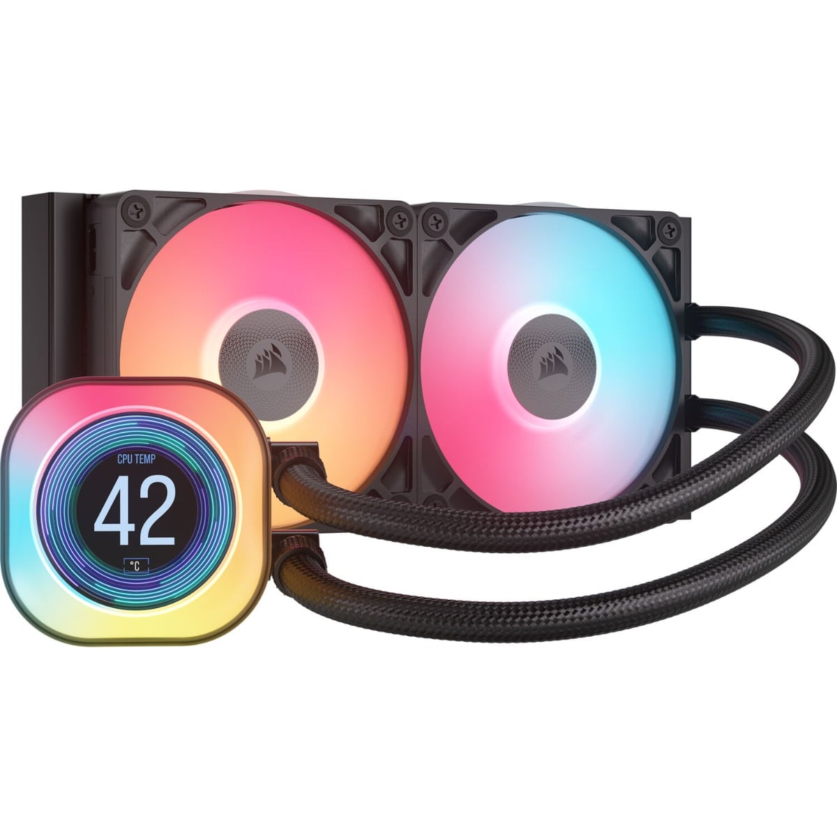 Φωτογραφία προϊόντος: Corsair AIO Cooler Titan RX 240 LCD iCue Link RGB (Controller, Black)