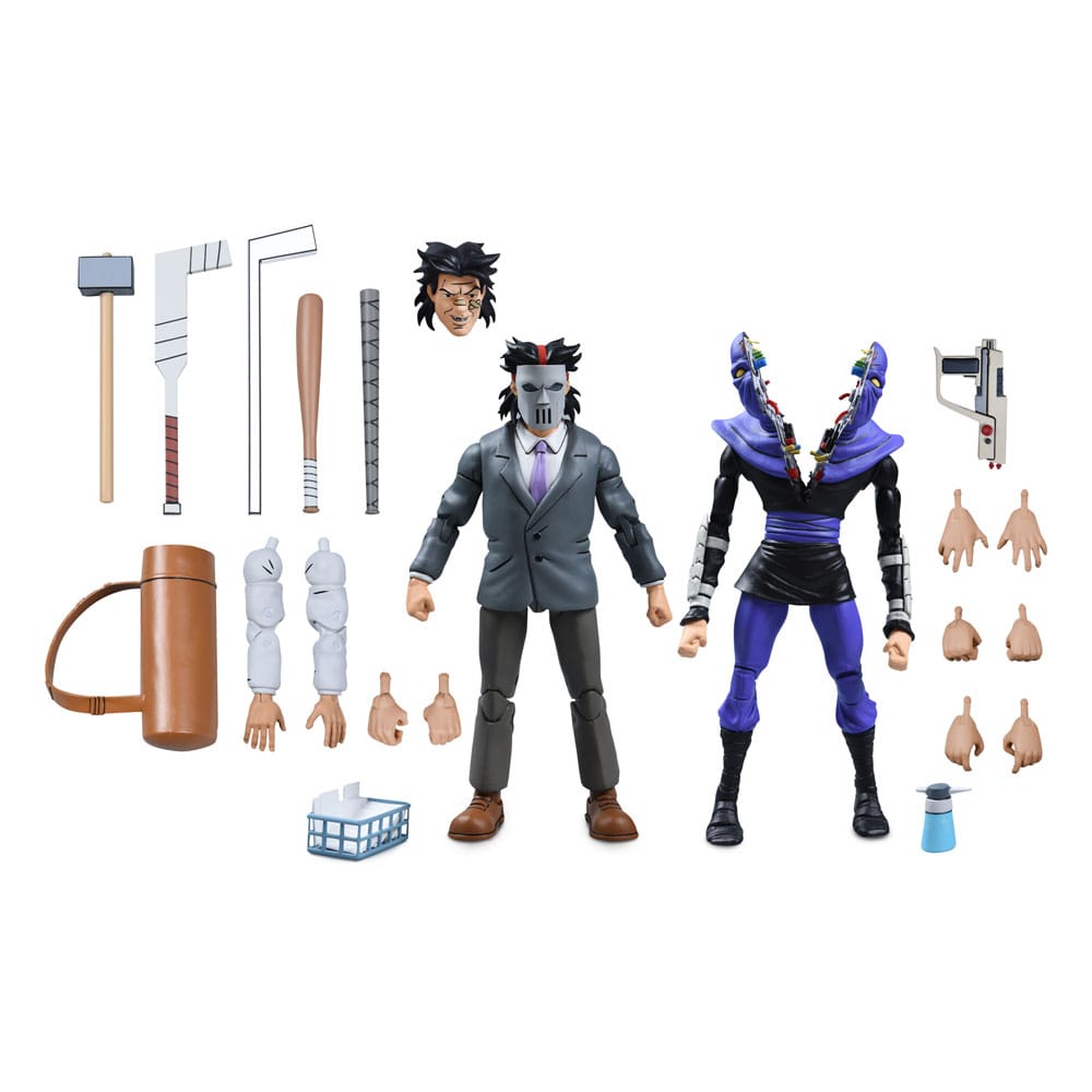 Φωτογραφία προϊόντος: Neca Teenage Mutant Ninja Turtles (Cartoon) 2 Pack Business Suit Casey Jones & Split Foot Soldier Action Figure