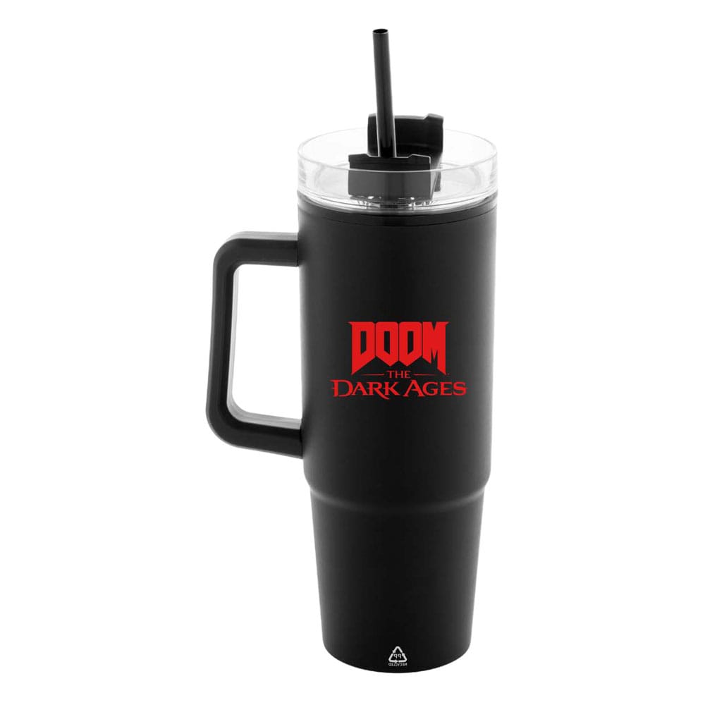 Φωτογραφία προϊόντος: DEVplus Doom The Dark Ages Insulated Mug with Straw 1180ml (840316425018)