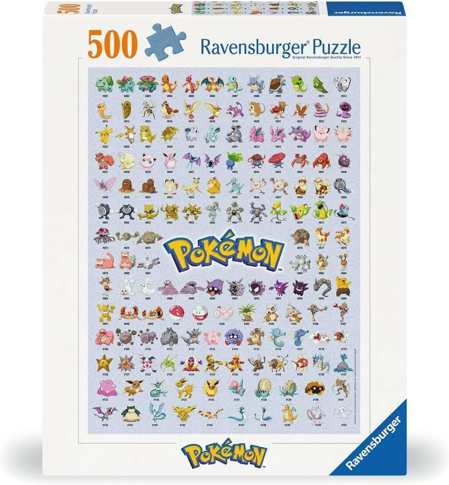 Φωτογραφία προϊόντος: Ravensburger Puzzle: Pokemon The First 151! (500 pcs)