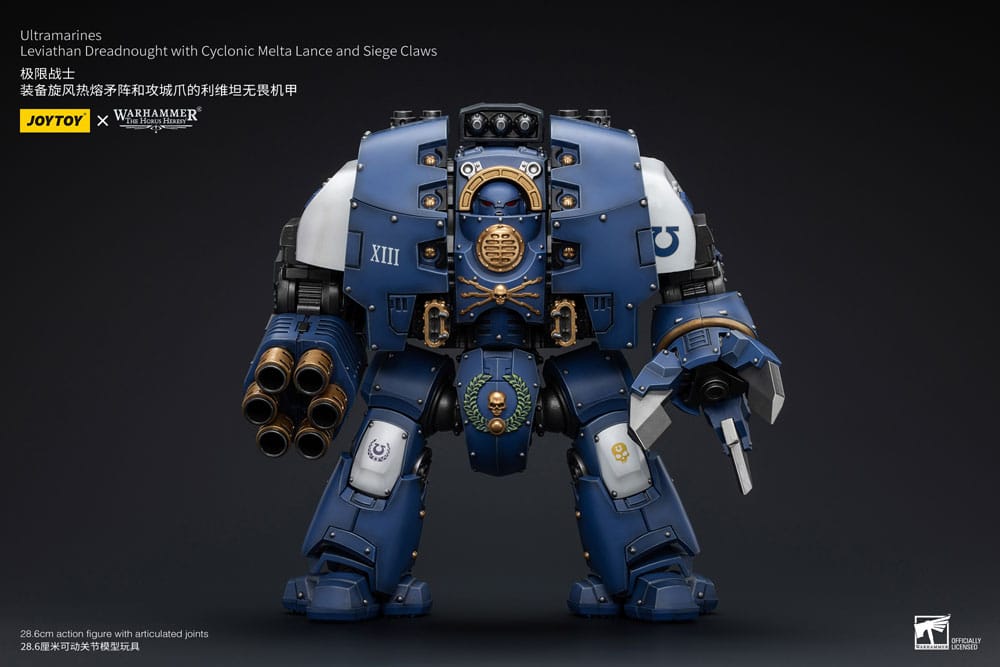 Φωτογραφία προϊόντος: Joy Toy Warhammer The Horus Heresy 1/18 Ultramarines Leviathan Dreadnought with Cyclonic Melta Lance And Siege Claws Action Figure