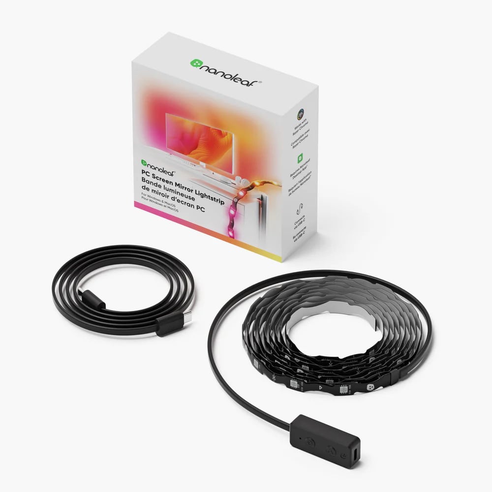 Φωτογραφία προϊόντος: Nanoleaf 4D PC Screen Mirror Lightstrip 2.5m (4895263603220)