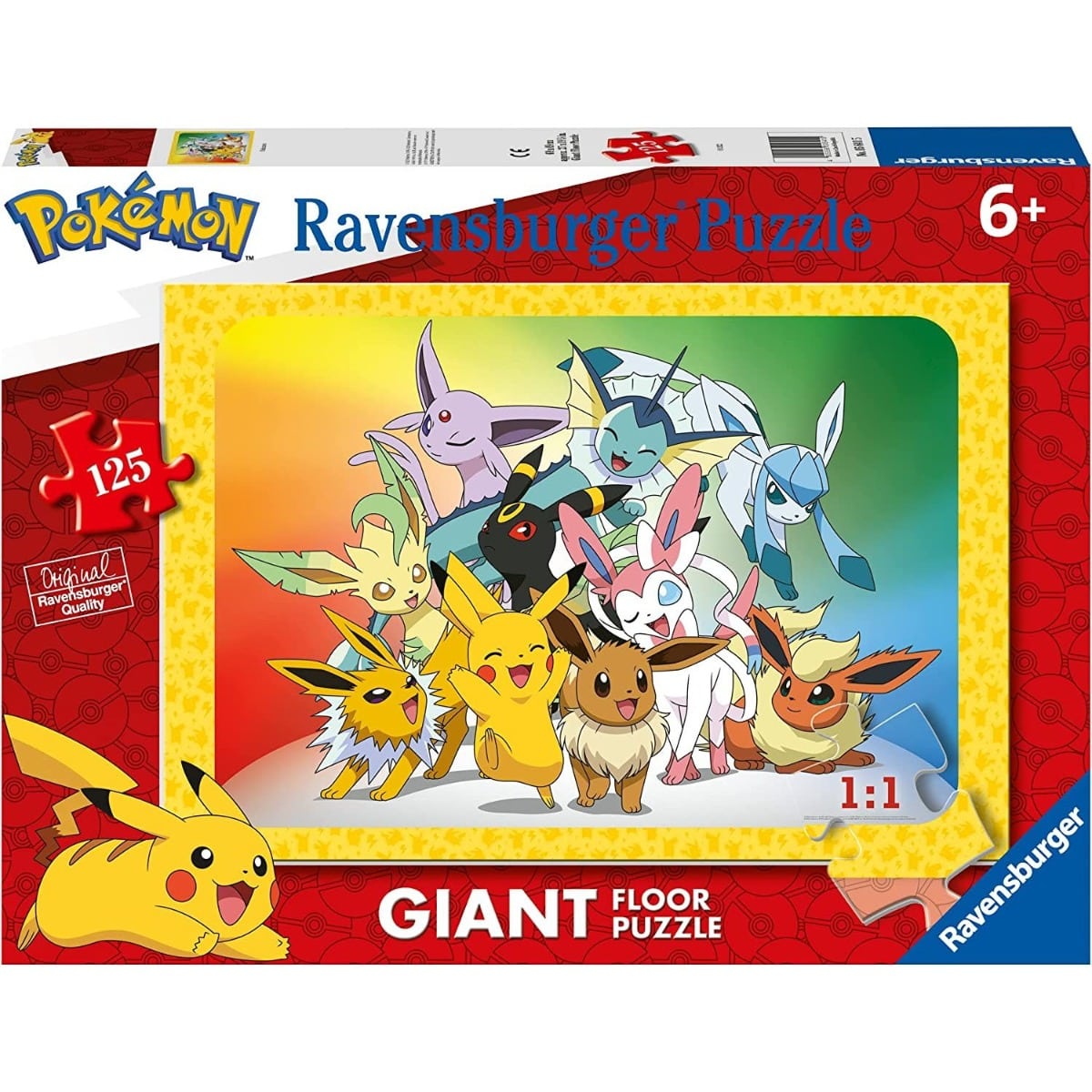 Φωτογραφία προϊόντος: Ravensburger Giant Puzzle Pokemon 125 pcs