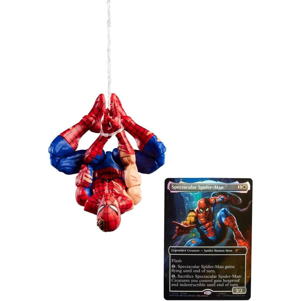 Φωτογραφία προϊόντος: Hasbro Marvel Legends Magic: The Gathering Action Figure Battle-Damaged Spider-Man (Plus Exclusive Foil Card)