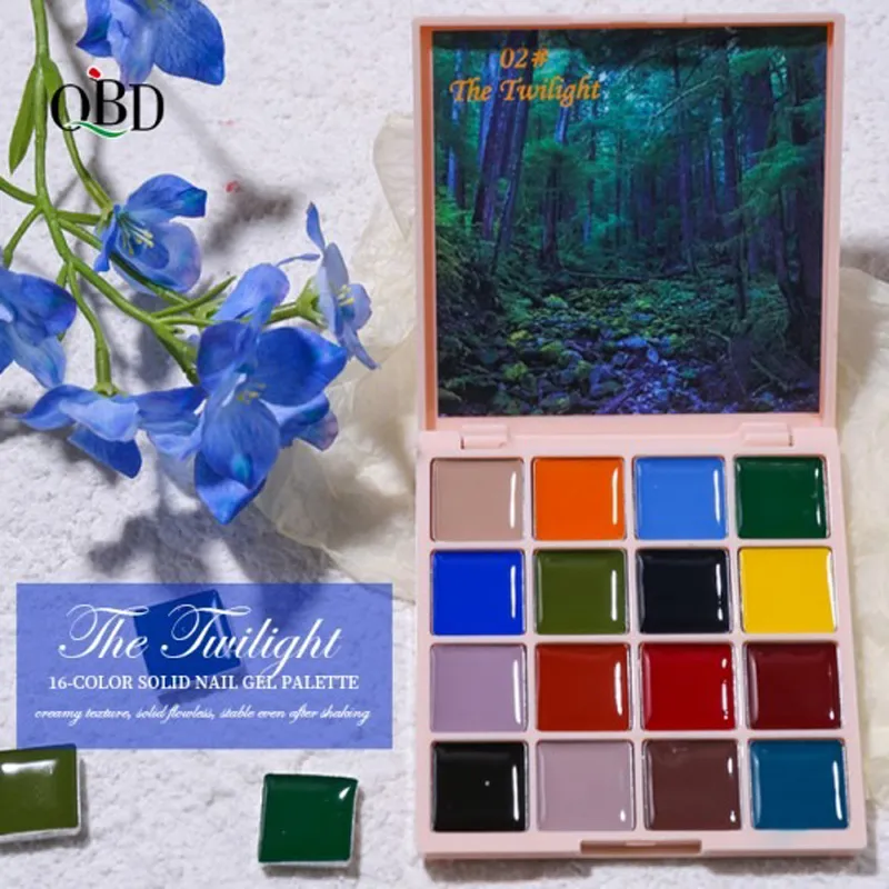 Φωτογραφία προϊόντος: Solid Nail Gel QBD 16 Χρώματα Painting Gel Soak-Off 1.5gr/Χρώμα (002)