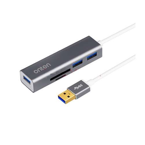 Φωτογραφία προϊόντος: Onten OTN-5223 USB 3.0 Hub 2 θυρών (USB-A) Ασημί
