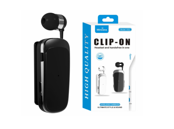 Φωτογραφία προϊόντος: Ακουστικό Bluetooth handsfree K52 clip-on mini headset