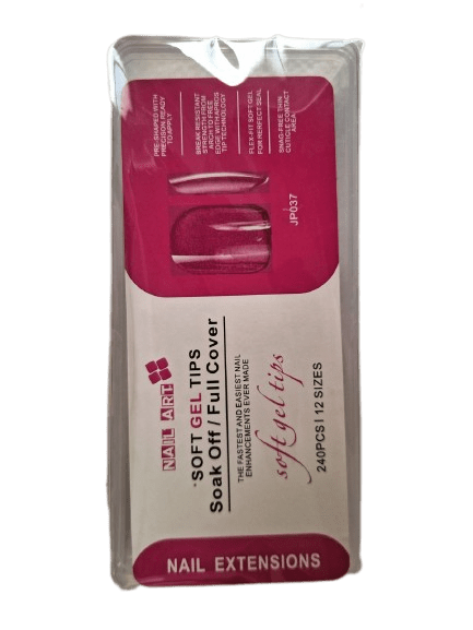 Φωτογραφία προϊόντος: Soak off gel tips medium 240 τμχ, 12 μεγέθη (008)