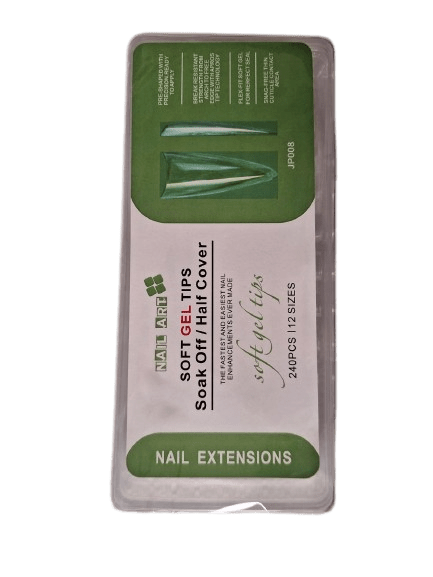 Φωτογραφία προϊόντος: Soak off Gel Tips Medium 240 τμχ, 12 Μεγέθη, Κωδ. 010