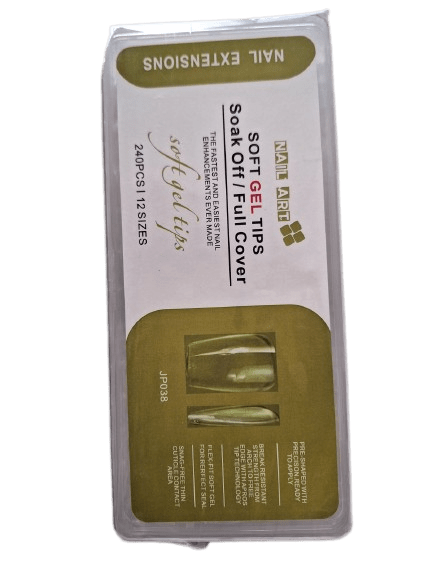 Φωτογραφία προϊόντος: Soak off gel tips Medium 240 τμχ, 12 μεγέθη 012