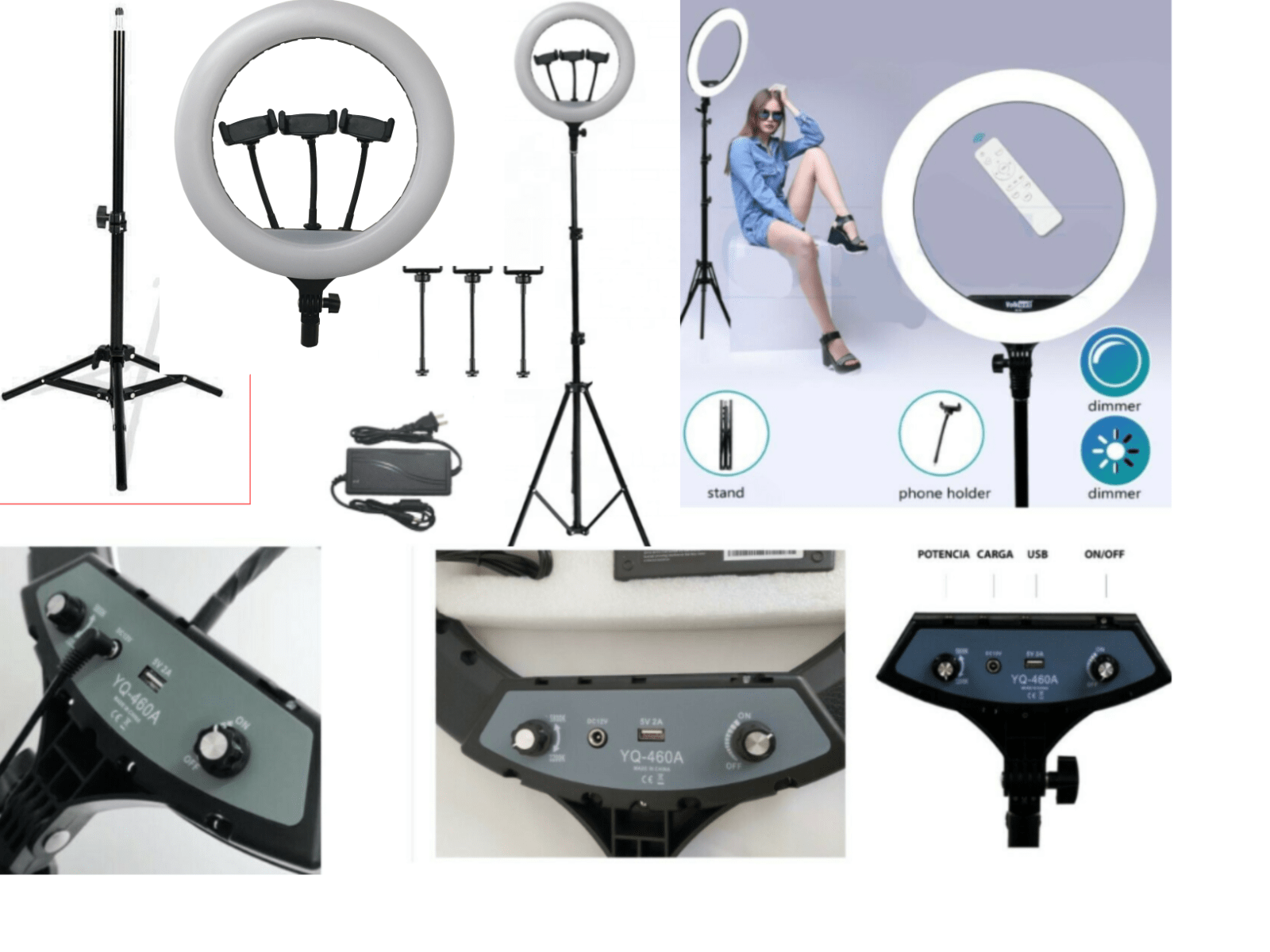Φωτογραφία προϊόντος: Ring light 18" 3000-6000K με πτυσσόμενο τρίποδο και τσάντα μεταφοράς YQ-460A