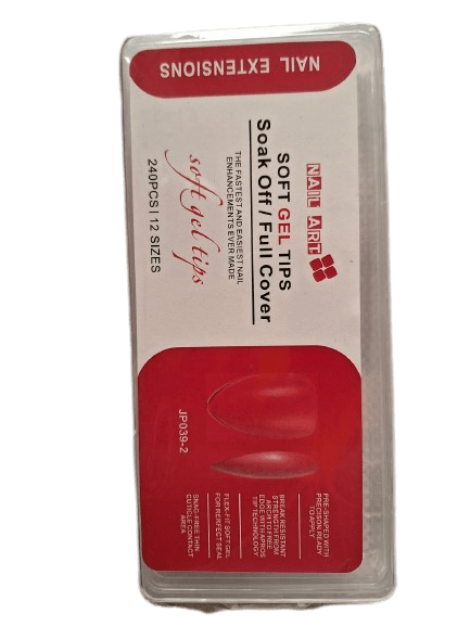Φωτογραφία προϊόντος: Soak off gel tips medium Matte (oval) 240 τμχ – 12 μεγέθη