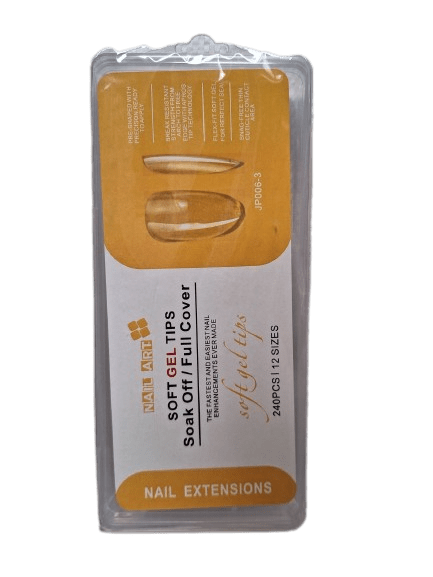 Φωτογραφία προϊόντος: Soak off gel tips Medium 240 τμχ, 12 μεγέθη, κωδ. 013