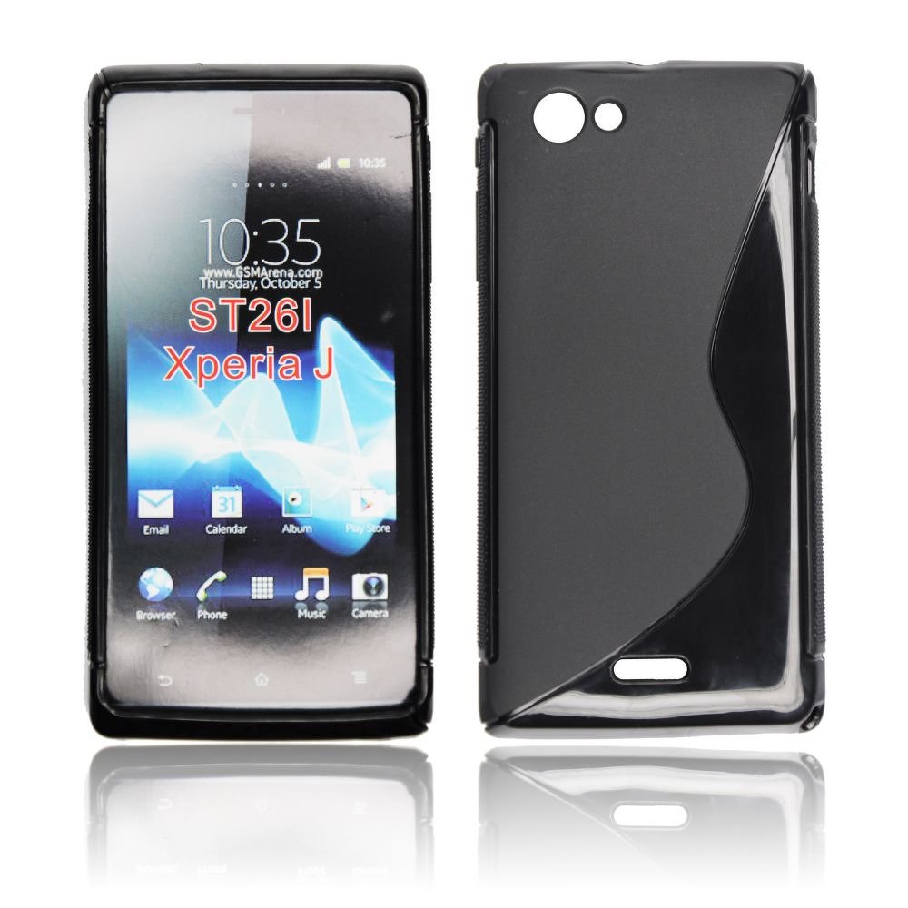 Φωτογραφία προϊόντος: Θήκη Back Cover S-Line Forcell για Sony Xperia J/ST26i (Μαύρο)