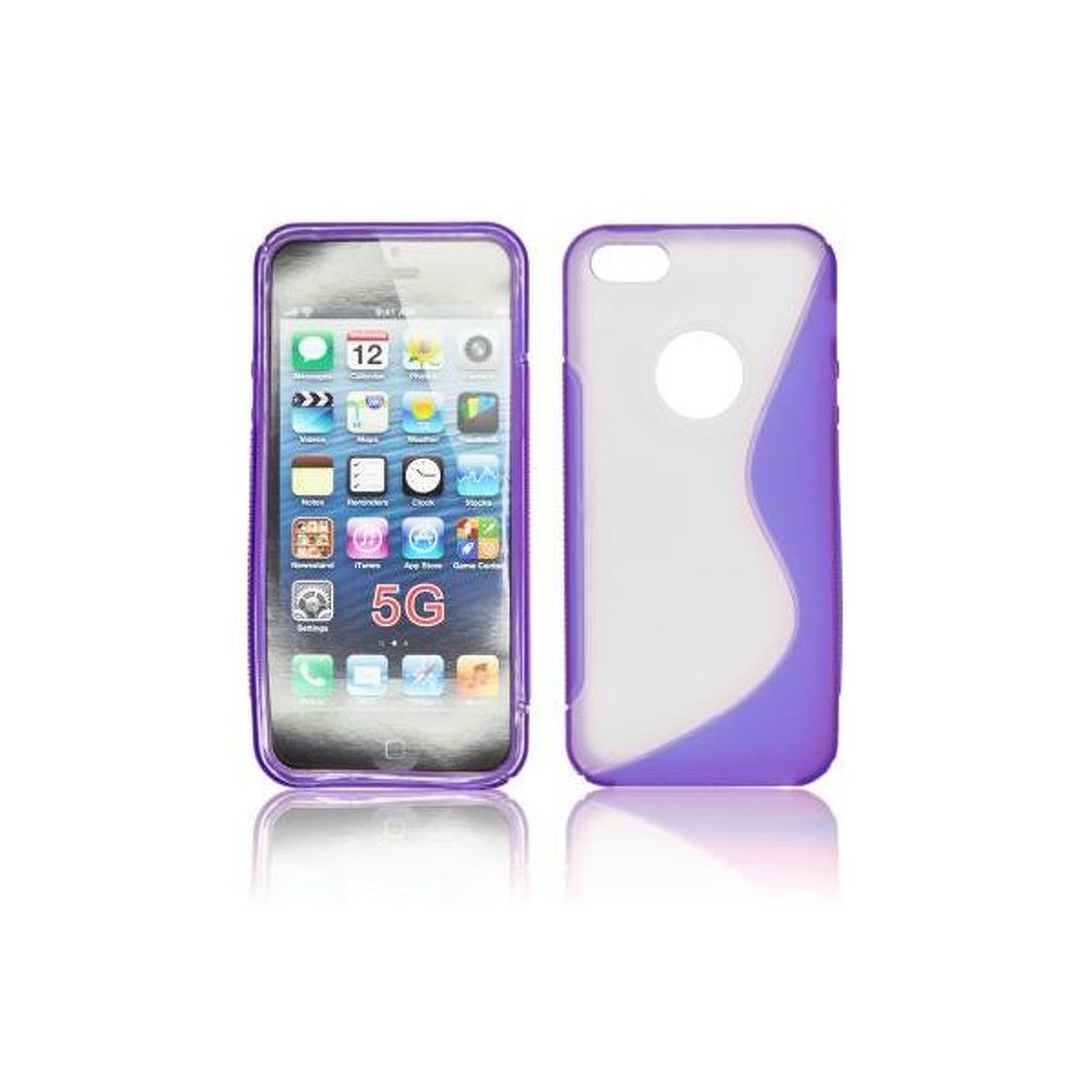 Φωτογραφία προϊόντος: Θήκη Back Cover S-Line για Apple Iphone 5/5S (Διάφανο-μωβ)