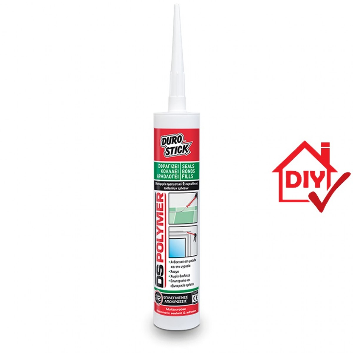 Φωτογραφία προϊόντος: DUROSTICK DS POLYMER Λευκό 340gr