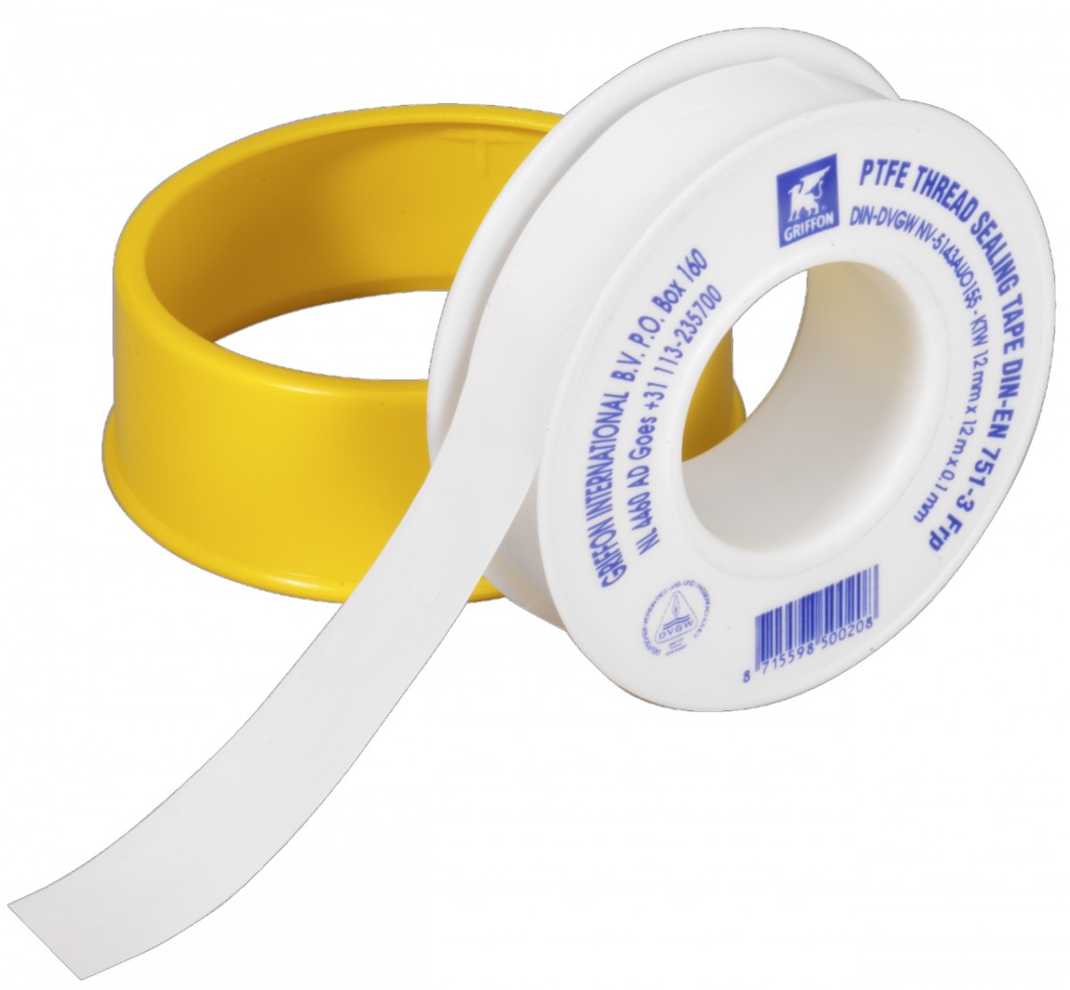 Φωτογραφία προϊόντος: TAINIA ΤΕΦΛΟΝ GRIFFON PTFE DIN-EN 12mm x 0.1mm 12m (180)