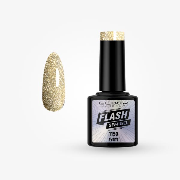 Φωτογραφία προϊόντος: Elixir Makeup Elixir Flash Semi Gel (Ημιμόνιμο Bερνίκι) - 1150 (Pyrite) 8ml