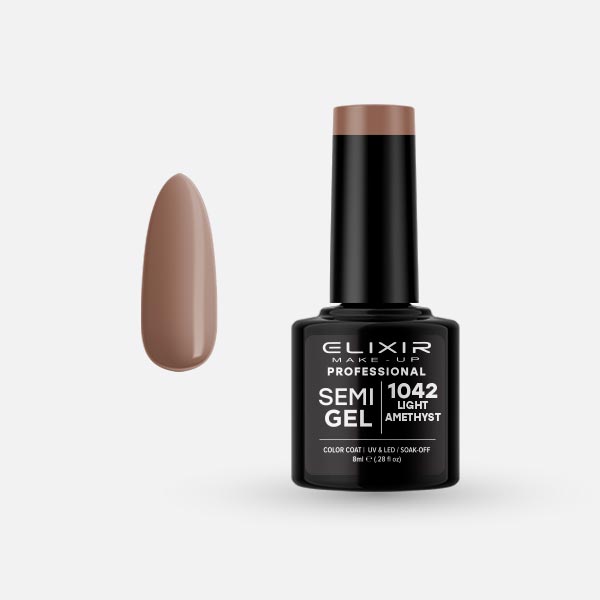 Φωτογραφία προϊόντος: Elixir Makeup Elixir Make-Up Semigel Nail Polish (Light Amethyst) #1042 8ml