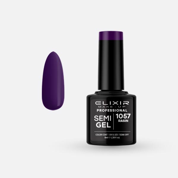 Φωτογραφία προϊόντος: Elixir Makeup Elixir Make-Up Semigel Nail Polish (Rasin) #1057 8ml