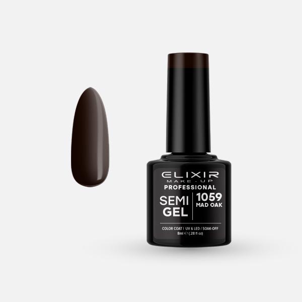 Φωτογραφία προϊόντος: Elixir Makeup Elixir Make-Up Semigel Nail Polish (Mad Oak) #1059 8ml