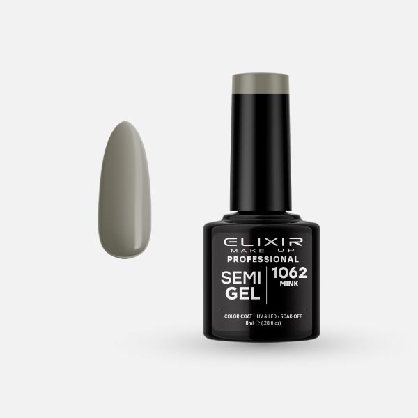 Φωτογραφία προϊόντος: Elixir Makeup Elixir Make-Up Semigel Nail Polish (Mink) #1062 8ml