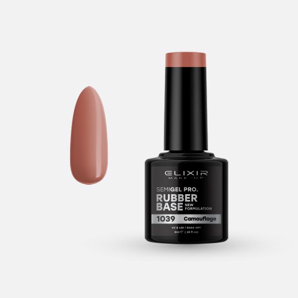 Φωτογραφία προϊόντος: Elixir Makeup Elixir Make-Up Semigel Rubber Base (Camouflage) #1039 8ml