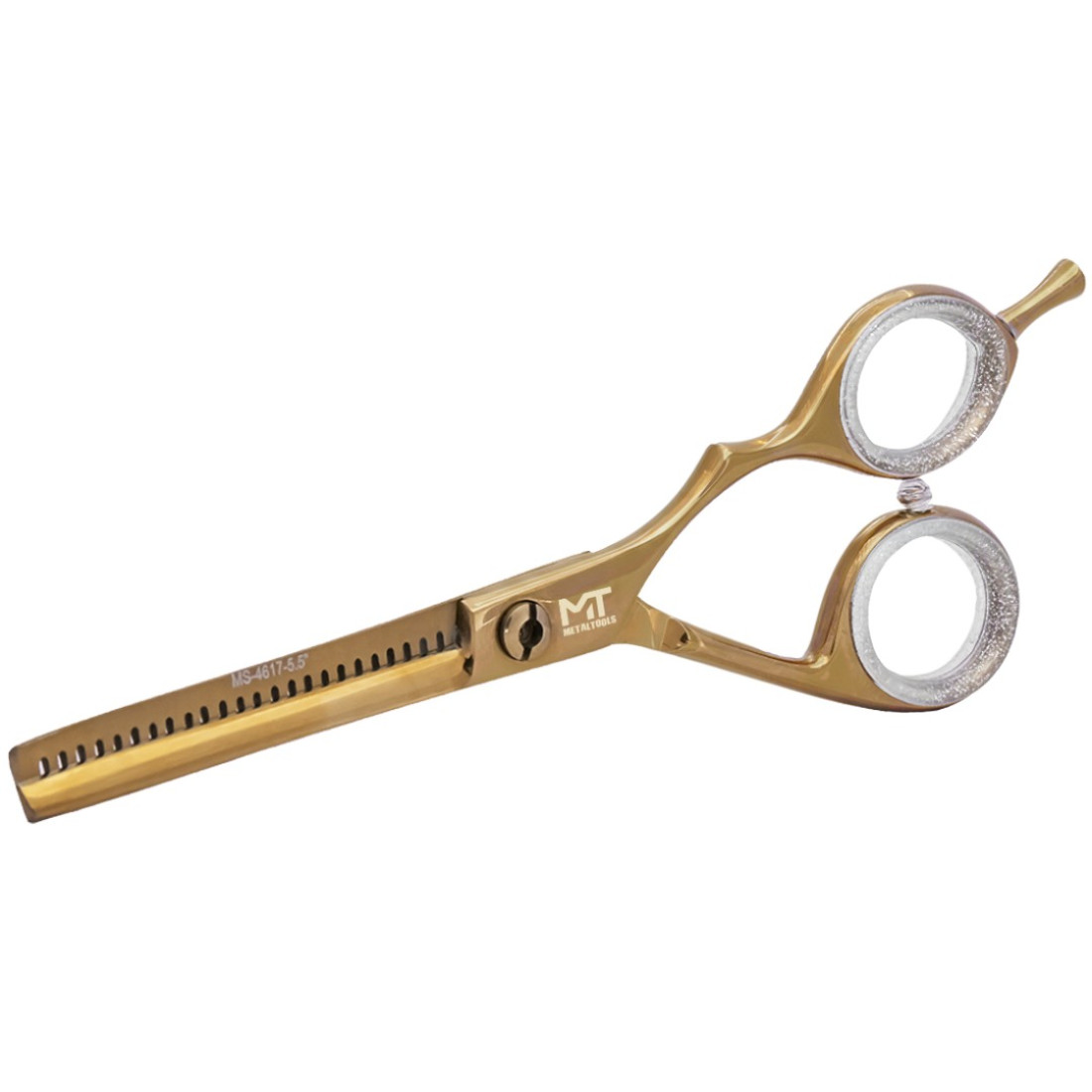 Φωτογραφία προϊόντος: Metaltools Beauty Instruments Ψαλίδι Αραίωσης + Texturizing 5.5" – Bronze Titanium Masterpiece από Χειρουργικό Ατσάλι