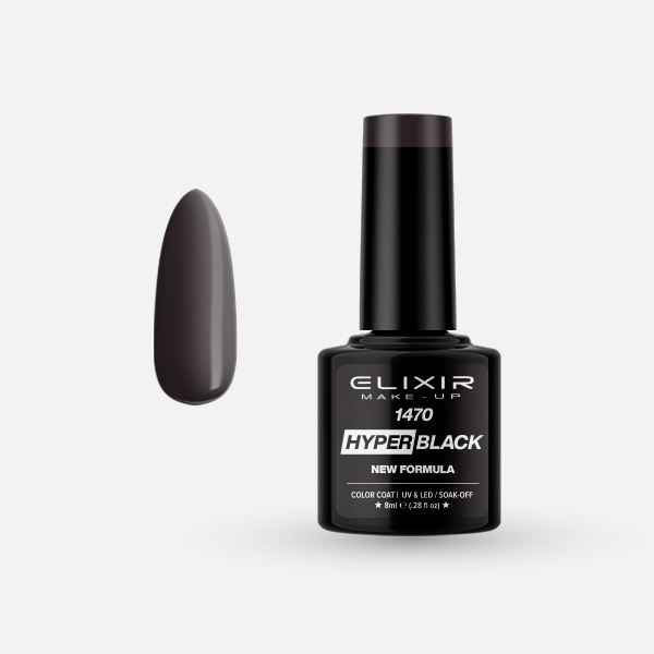 Φωτογραφία προϊόντος: Elixir Makeup Elixir Make-Up Semigel Nail Polish (Hyper Black) #1470