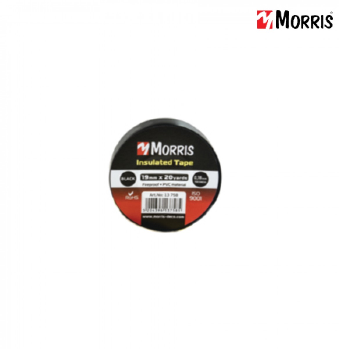 Φωτογραφία προϊόντος: ΜΟΝΩΤΙΚΗ ΤΑΙΝΙΑ 19mm MORRIS ΜΑΥΡΗ (13758)