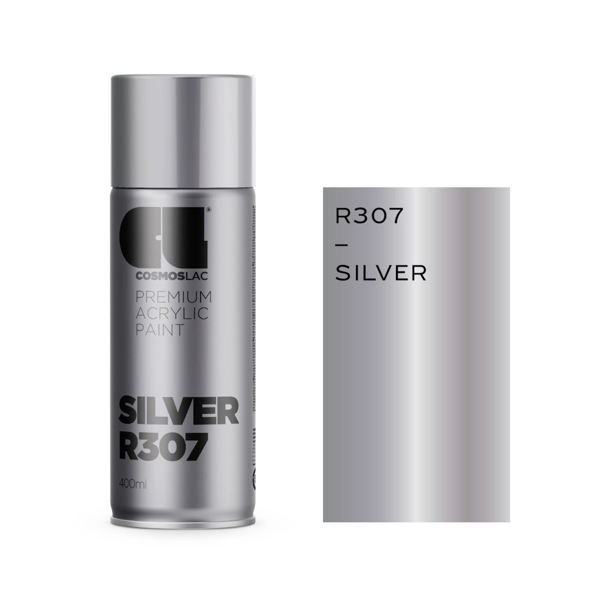Φωτογραφία προϊόντος: ΣΠΡΕΙ ΑΚΡΥΛΙΚΟ SILVER 400ml (R307) COSMOSLAC
