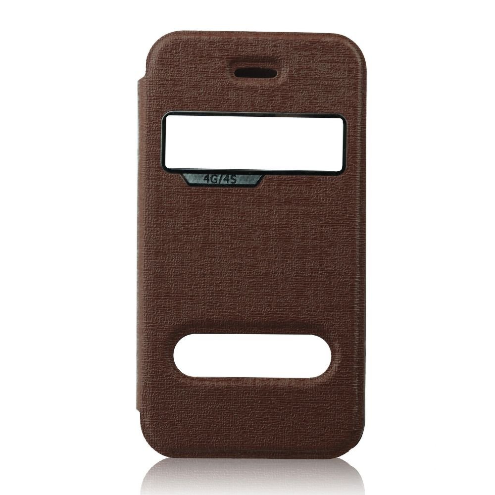 Φωτογραφία προϊόντος: Θήκη Book Case S-View Blun Twin για Apple Iphone 5/5S (Καφέ)