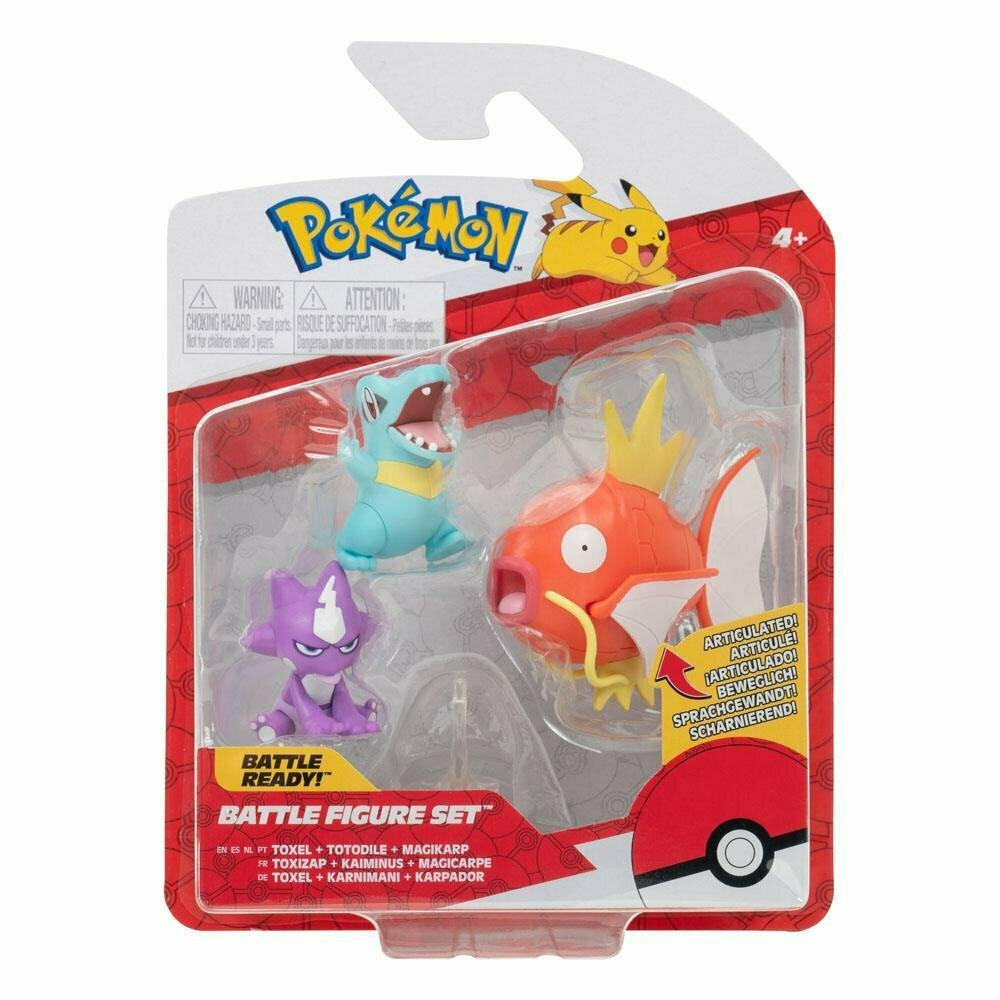 Φωτογραφία προϊόντος: Pokemon Φιγούρες 3 τεμάχια W10 Toxel - Totodile - Magikarp – Jazwares JW095155 (PKW2348)