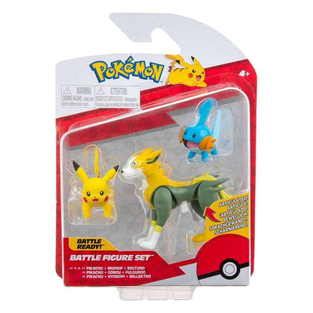 Φωτογραφία προϊόντος: Pokemon Φιγούρες 3 τεμάχια Pikachu - Mudkip - Boltund # Jazwares JW095155 (PKW2676)