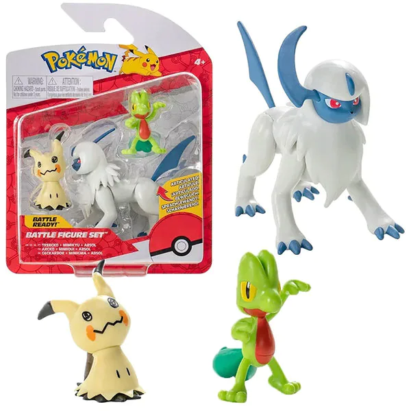 Φωτογραφία προϊόντος: Pokemon Φιγούρες 3 τεμάχια Treecko - Mimikyu - Absol # Jazwares JW095155 (PKW2679)