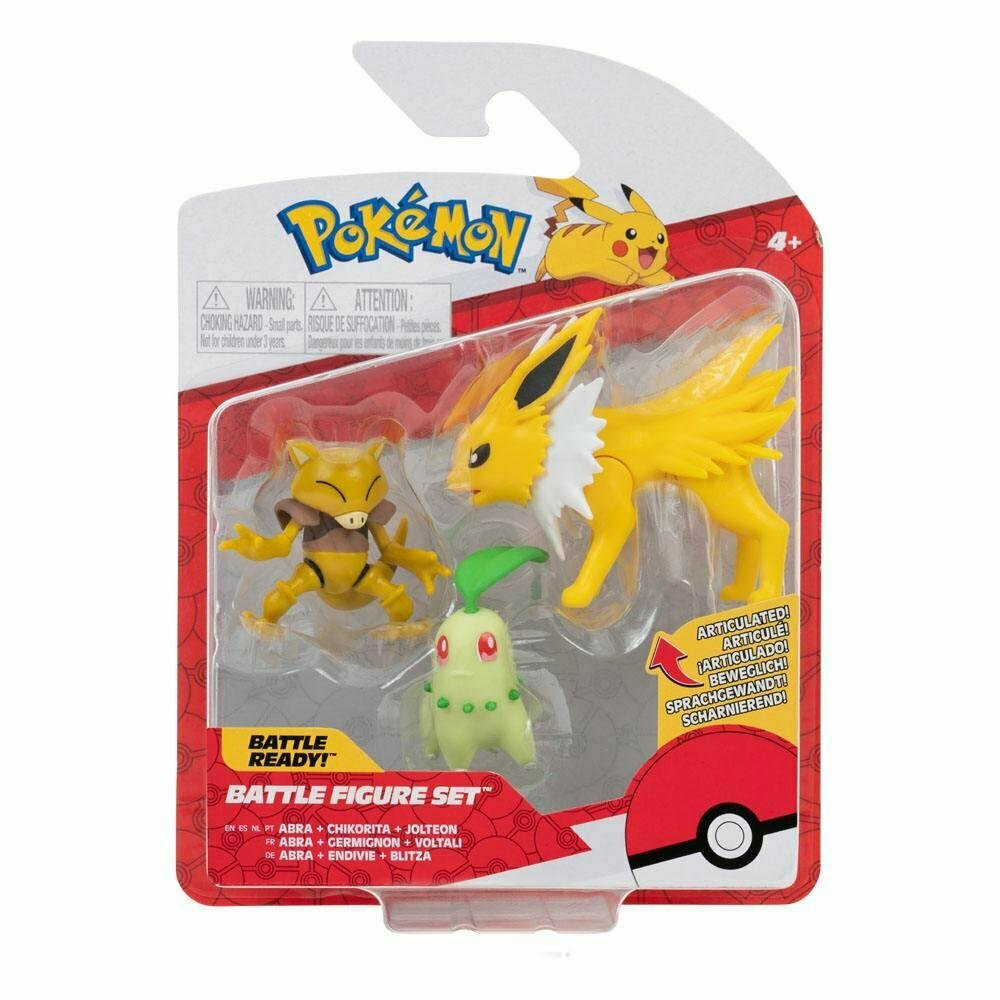 Φωτογραφία προϊόντος: Pokemon Φιγούρες 3 τεμάχια Abra - Chikorita - Jolteon Jazwares JW095155 (PKW2349)