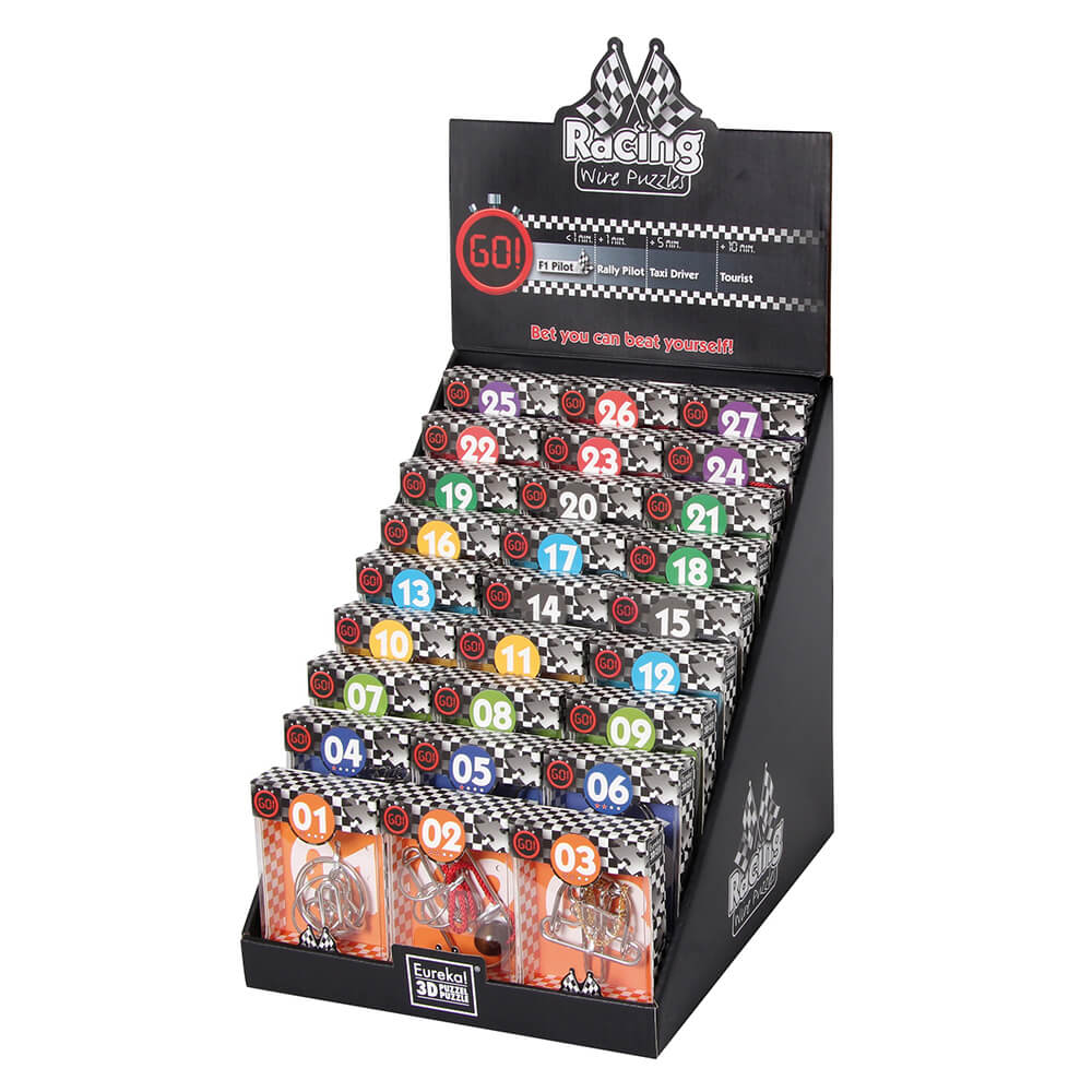 Φωτογραφία προϊόντος: Cascading Display 27 Racing Wire Puzzles (Eureka)