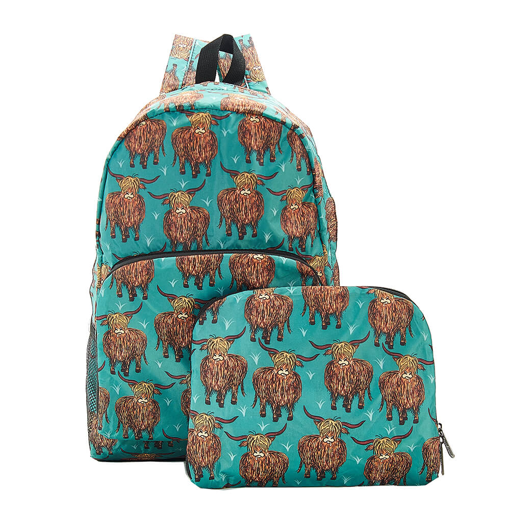 Φωτογραφία προϊόντος: Teal Highland Cow Backpack