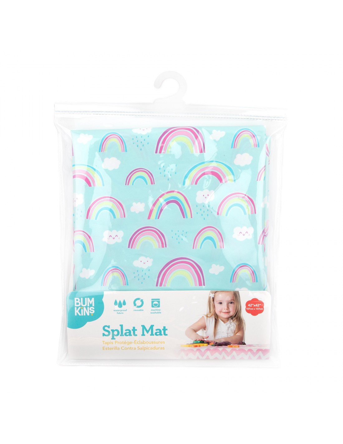 Φωτογραφία προϊόντος: Κάλυμμα Bumkins Splat Mat Rainbows 3306019