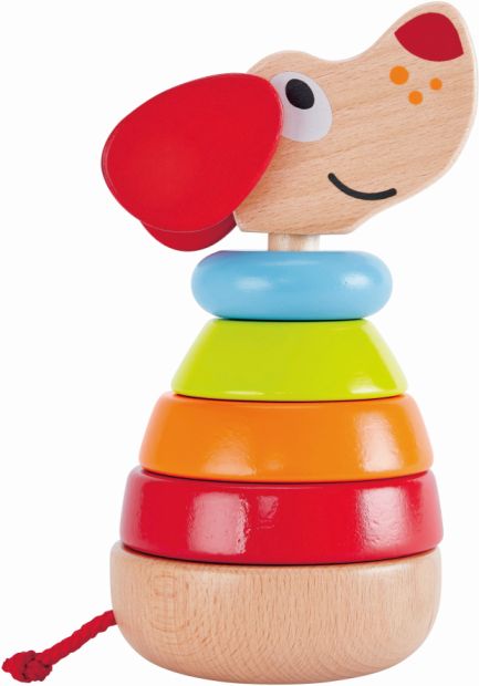 Φωτογραφία προϊόντος: Hape Pepe Sound Stacker (E0448A) – Πέπε που μαθαίνει σχήματα & χρώματα (6 τεμ.)