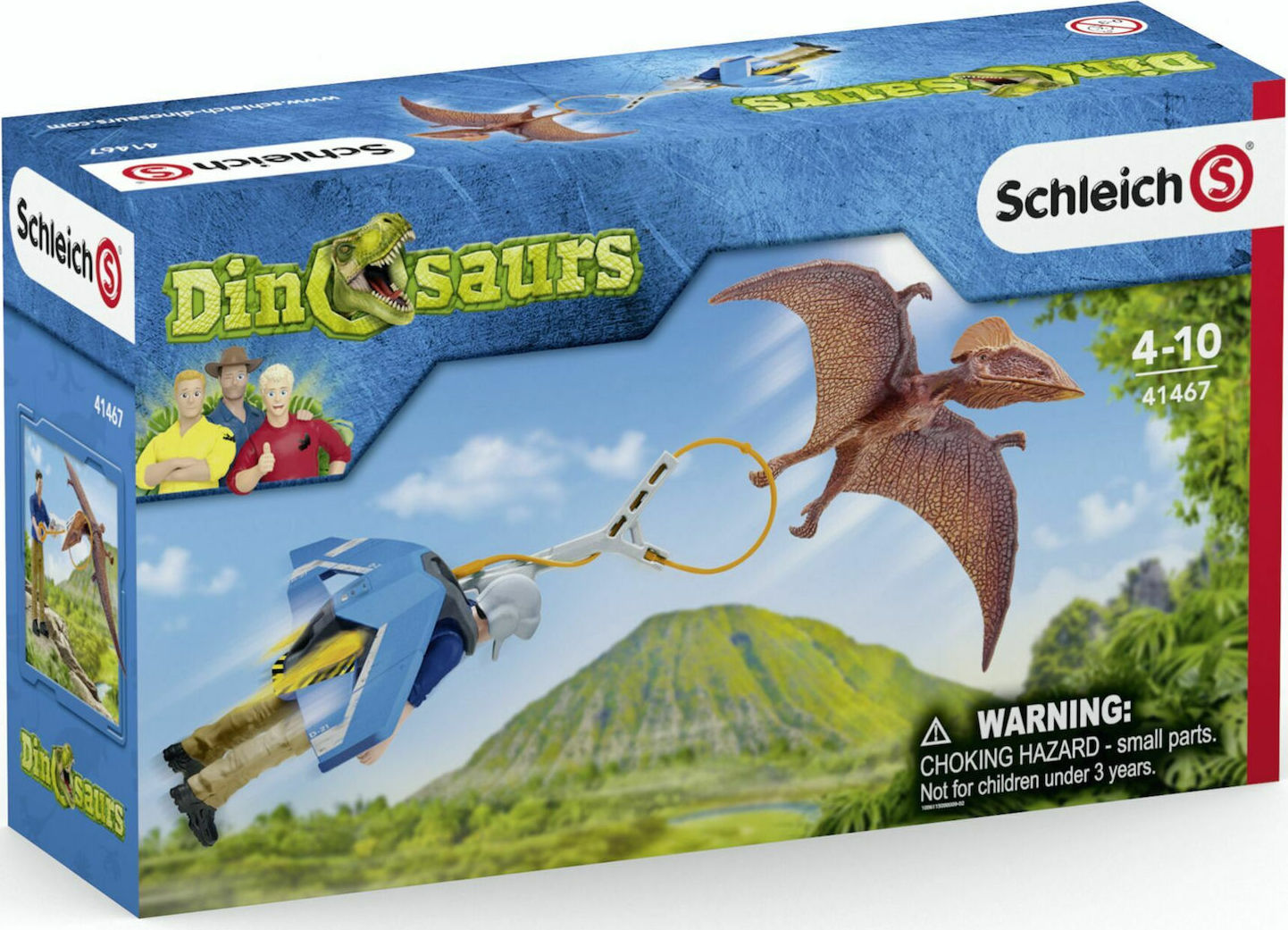 Φωτογραφία προϊόντος: Schleich Σετ παιχνιδιού κυνήγι δεινοσαύρων με jetpack - SCH41467