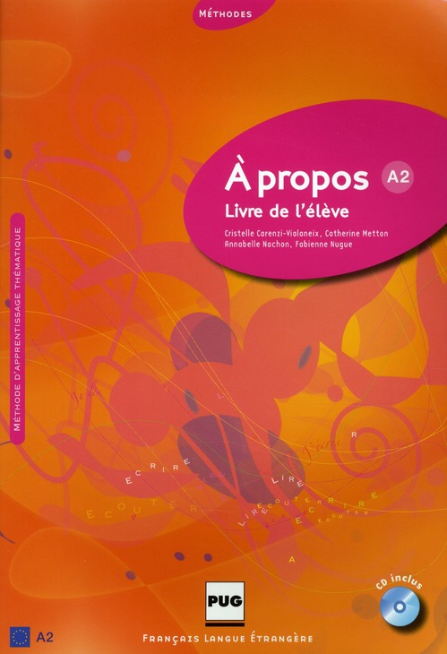 Φωτογραφία προϊόντος: A PROPOS A2 METHODE (+ CD)
