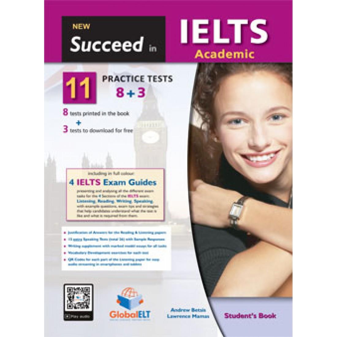 Φωτογραφία προϊόντος: NEW SUCCEED IN IELTS ACADEMIC 11 (8+3) Practice Tests SB