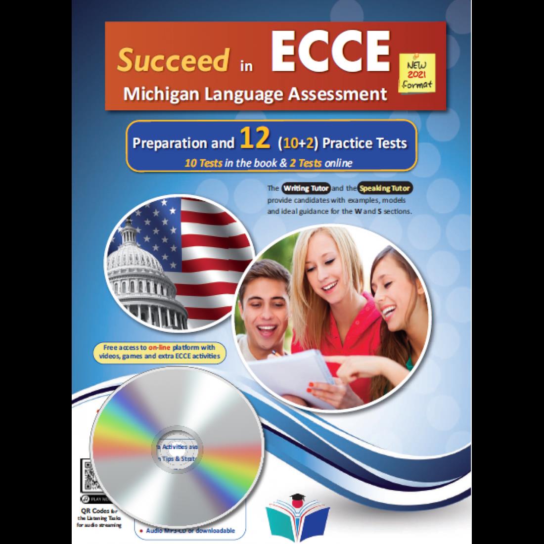 Φωτογραφία προϊόντος: SUCCEED IN MICHIGAN ECCE 12 Practice Tests (2021 Format) – CD Class(5)