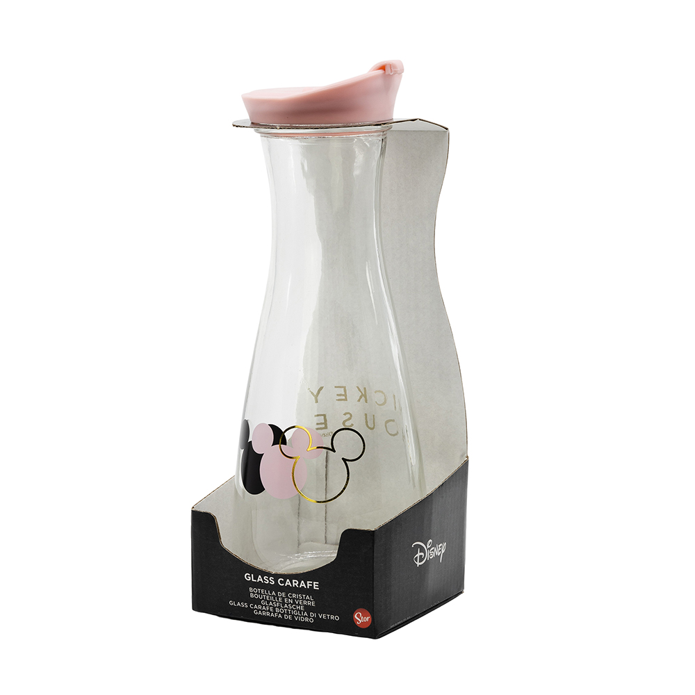 Φωτογραφία προϊόντος: Γυάλινο μπουκάλι Mickey + Minnie Mouse Glass Carafe 900ml Stor - ST02739