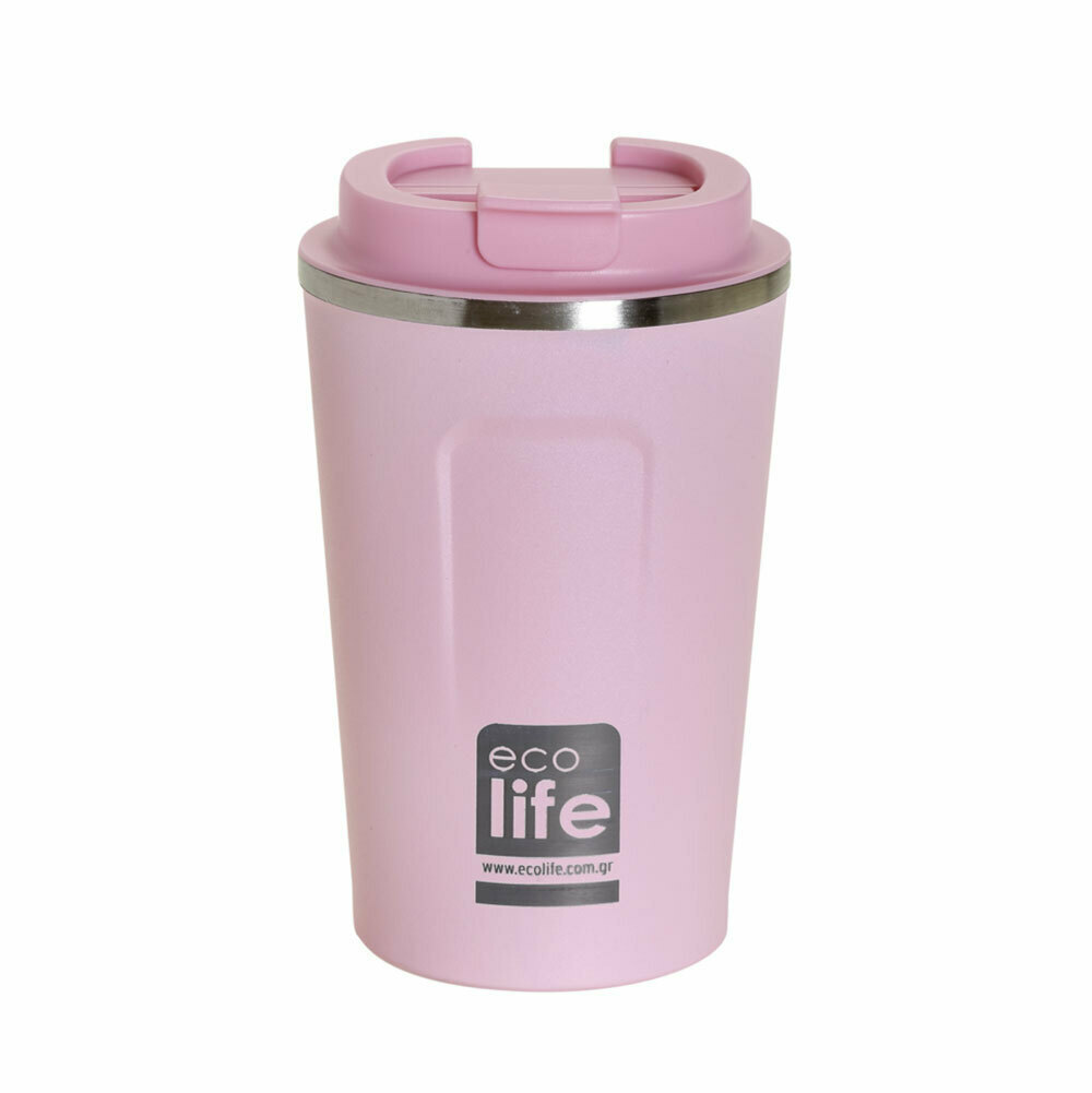 Φωτογραφία προϊόντος: Εcolife Coffee Θερμός Ροζ 370ml (33-bo-4112)